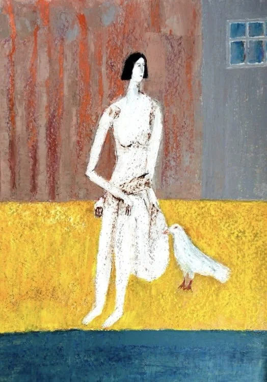 Mujer con paloma 5