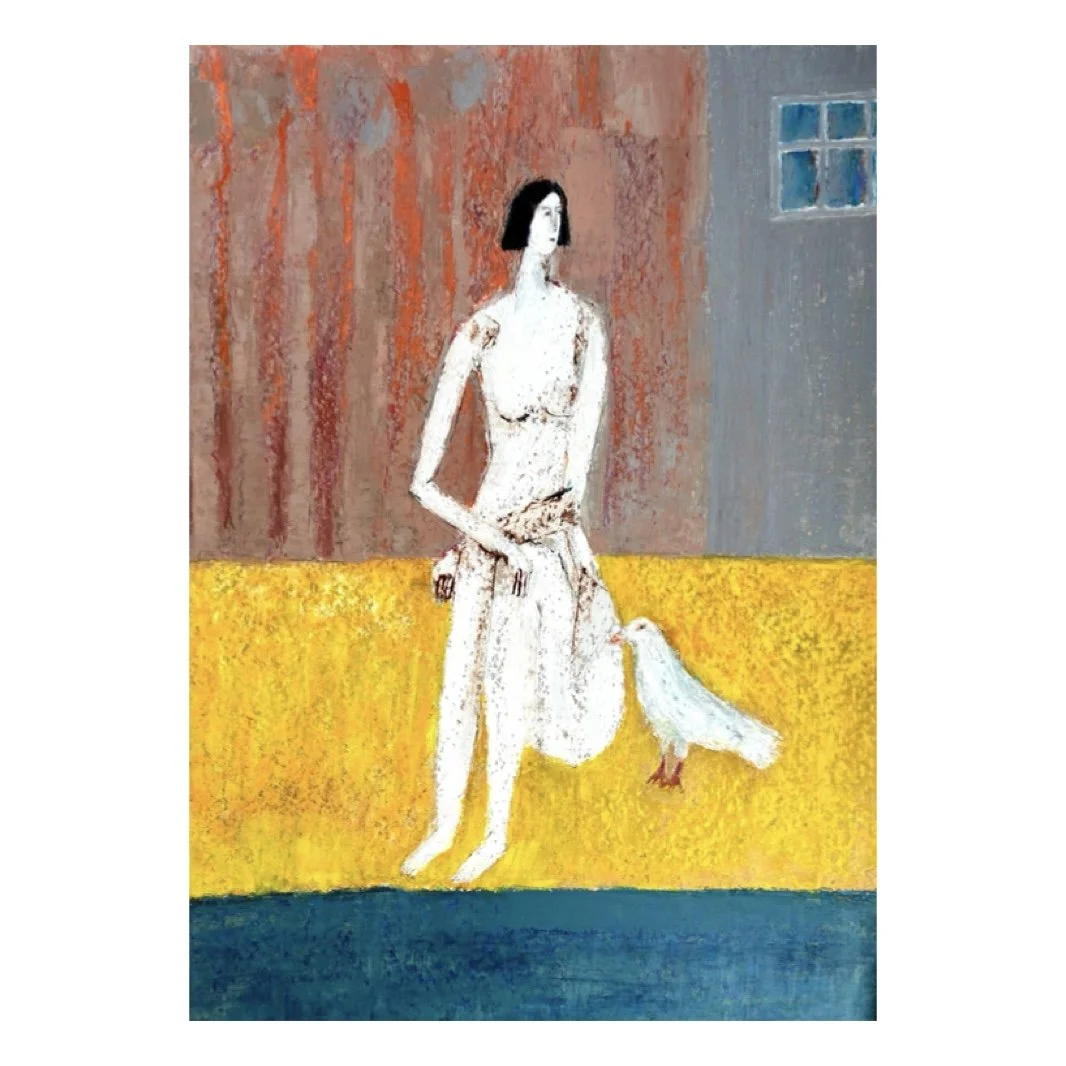 Mujer con paloma