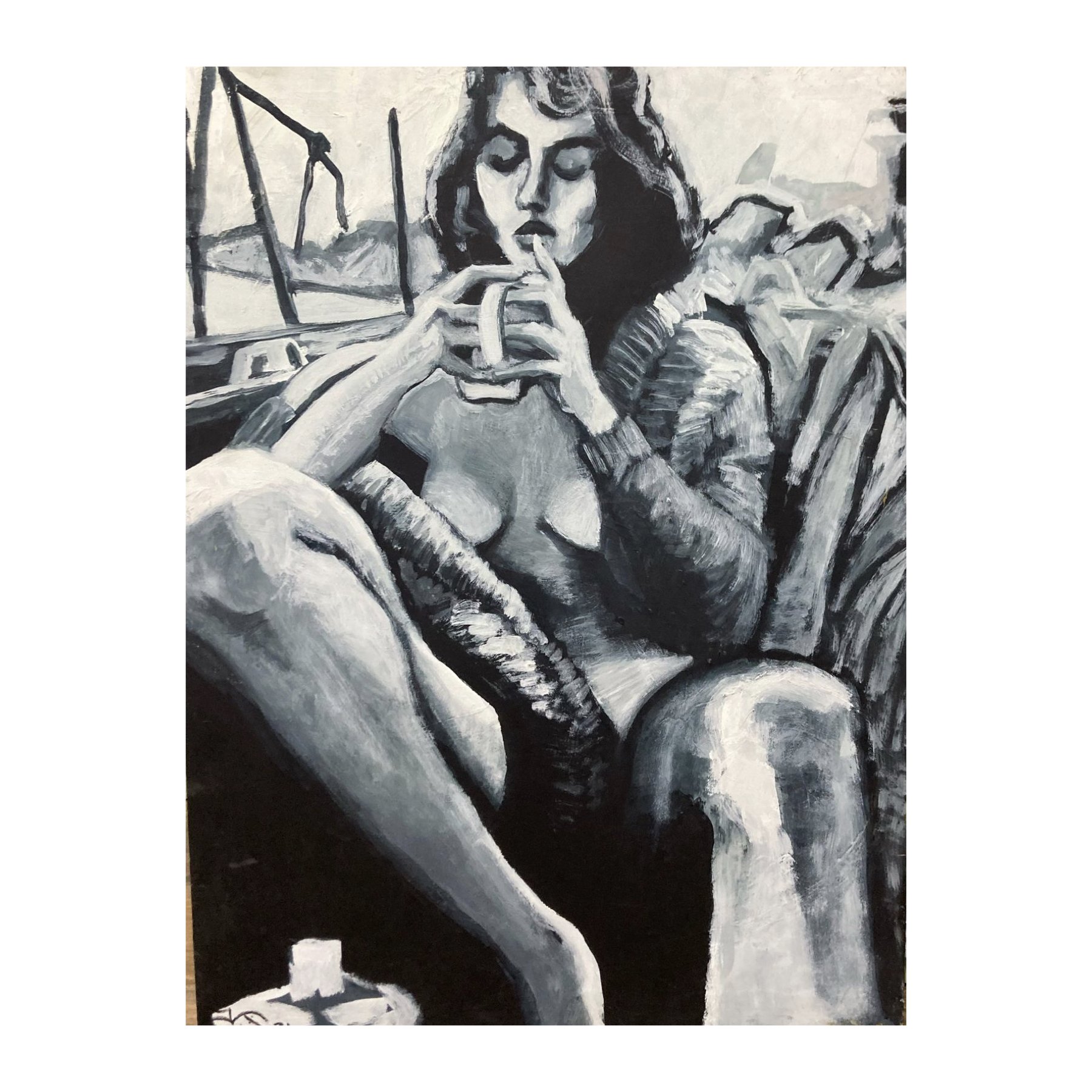 Mujer con café